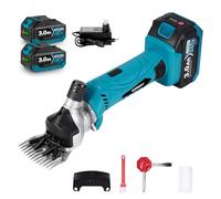 Yofidra Cordless Electric Sheep Shears 450W - 6 Speed Professional Sheep Clippers with 13-Tooth Blade, 2x3.0Ah Batteries Shearing Equipment for Sheep, Goats, Alpacas Wool Shearing & Livestock Grooming