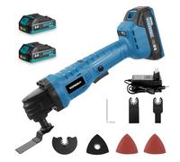 Yofidra Cordless Oscillating Multi Tool, 4°Oscillation Angle, 15000RPM Multi-Function Tool with 6 Variable Speed Control, with 2 x 2.0Ah Batteries & Charger, for Cutting, Sanding, Scraping