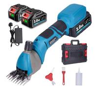Yofidra Cordless Sheep Shearing Clippers - Electric Shearing Clippers 800W, 3000 RPM, Horse Clippers with 2 x 3.0Ah Battery for Farmers/Livestock Owners, Sheep and Goat Shearing