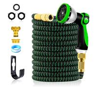 Yofidra Expandable Garden Hose 100ft, Flexible Hose Pipe with 10 Function Spray Nozzle, Leak-Proof Lightweight Water Hose, Durable Extendable Garden Hosepipe for Garden Watering, Washing, Cleaning