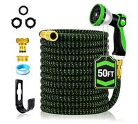 Yofidra Garden Hose Pipe Expandable 50ft, with 10 Functions Spray Nozzle