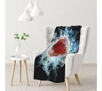 YOFIEN Abstract BasketballFlannel Throw Fluffy Blanket for Couch, Soft Cozy Blankets