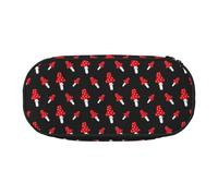 YOFIEN Amanita Mushroom Pattern,Small Pencil Case Large Capacity Pencil Pouch Office Stationery Organizer