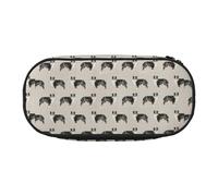YOFIEN Australian Shepherds Cute,Small Pencil Case Large Capacity Pencil Pouch Office Stationery Organizer