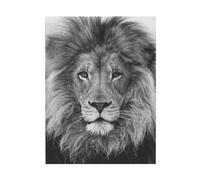 YOFIEN Black And White LionTable Wall Art for Bedroom Posters Prints Cute Decor Art Prints 30x40cm