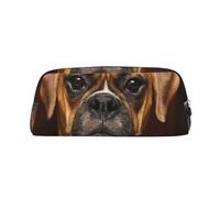 YOFIEN Boxer Dog Pencil Case for Girls, Pen Pouch Organizer Pencil Bag with Zipper