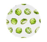 YOFIEN Brussel Sprouts 8&8in Round Mouse Pad Sewn Edge Design