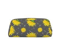YOFIEN Cartoon Flower of Dandelion Pattern Pencil Case for Girls, Pen Pouch Organizer Pencil Bag with Zipper