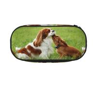 YOFIEN Cavalier King Charles Spaniel (3),Small Pencil Case Large Capacity Pencil Pouch Office Stationery Organizer