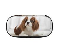 YOFIEN Cavalier King Charles Spaniel Brown Spaniel,Small Pencil Case Large Capacity Pencil Pouch Office Stationery Organizer