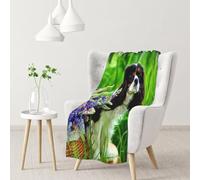 YOFIEN Cavalier King Charles Spaniel Dog Lupin FlowersFlannel Throw Fluffy Blanket for Couch, Soft Cozy Blankets