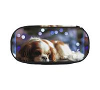 YOFIEN Cavalier King Charles Spaniel Small Spaniel,Small Pencil Case Large Capacity Pencil Pouch Office Stationery Organizer
