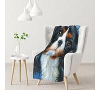 YOFIEN Cavalier King Charles SpanielFlannel Throw Fluffy Blanket for Couch, Soft Cozy Blankets