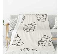 YOFIEN Cheese Doodle Pattern Super Soft Throw Flannel Blanket Thick Comfy Cozy Couch 80"x60"