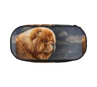YOFIEN Chow Dog Vintage,Small Pencil Case Large Capacity Pencil Pouch Office Stationery Organizer