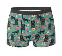 YOFIEN Cockapoo Floral Black Cockapoo Dogs And Florals Dog,Men's Underwear Boxer Briefs Comfort Soft Stretch for Man