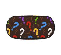YOFIEN Colorful Question Mark,Small Pencil Case Large Capacity Pencil Pouch Office Stationery Organizer