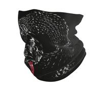 YOFIEN Cool Black Cobra Snake，Winter Face Mask Cover，Neck Warmer Gaiter Fleece Windproof Cold Weather Scarf for Men & Women
