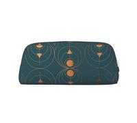 YOFIEN Copper Art Deco On Emerald Pencil Case for Girls, Pen Pouch Organizer Pencil Bag with Zipper