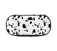 YOFIEN Cow Skin Dalmatians Dog Spots,Small Pencil Case Large Capacity Pencil Pouch Office Stationery Organizer