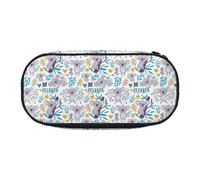 YOFIEN Cute Koala Bears and Floral,Small Pencil Case Large Capacity Pencil Pouch Office Stationery Organizer
