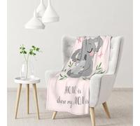 YOFIEN Cute Koala Mom And BabyFlannel Throw Fluffy Blanket for Couch, Soft Cozy Blankets