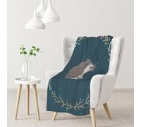 YOFIEN Cute Little HedgehogFlannel Throw Fluffy Blanket for Couch, Soft Cozy Blankets