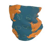 YOFIEN Cute Squirrel Animal Pattern，Winter Face Mask Cover，Neck Warmer Gaiter Fleece Windproof Cold Weather Scarf for Men & Women