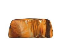 YOFIEN Cute Squirrel Eating Nuts Pencil Case for Girls, Pen Pouch Organizer Pencil Bag with Zipper