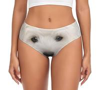 YOFIEN Cute Westie Puppy,Women's Briefs Underwear Support Pouch Comfort Soft Briefs for Women Multicolour