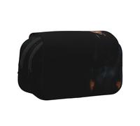 YOFIEN Doberman Pinscher Pets Dogs Black Dogs Doberman Pencil Pouch Portable Double Layer Stationery Organizer