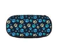 YOFIEN Dog Foot Print,Small Pencil Case Large Capacity Pencil Pouch Office Stationery Organizer