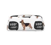 YOFIEN Dog German Shepherd Pencil Case for Girls, Pen Pouch Organizer Pencil Bag with Zipper