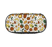 YOFIEN Doodle Style Nuts Seeds,Small Pencil Case Large Capacity Pencil Pouch Office Stationery Organizer