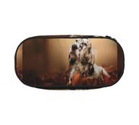 YOFIEN English Setter Autumn Pets Puppy Dogs English,Small Pencil Case Large Capacity Pencil Pouch Office Stationery Organizer