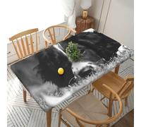 YOFIEN English Springer Spaniel 5FT Rectangle Fitted Waterproof Table Cover,Spillproof Protector Elastic Edge