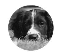YOFIEN English Springer Spaniel 8&8in Round Mouse Pad Sewn Edge Design