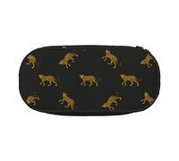 YOFIEN Fashion Design Print On Beauty Leopard,Small Pencil Case Large Capacity Pencil Pouch Office Stationery Organizer
