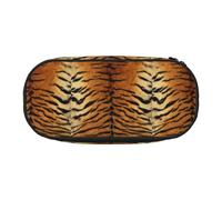 YOFIEN Faux Siberian Tiger Skin,Small Pencil Case Large Capacity Pencil Pouch Office Stationery Organizer