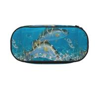 YOFIEN Fish Salmon 1,Small Pencil Case Large Capacity Pencil Pouch Office Stationery Organizer