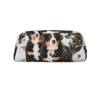 YOFIEN Funny Bernese Mountain Dog Pencil Case for Girls, Pen Pouch Organizer Pencil Bag with Zipper