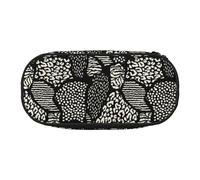 YOFIEN Geometric Animal Print,Small Pencil Case Large Capacity Pencil Pouch Office Stationery Organizer