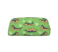 YOFIEN German Shepherd Dog Lovers Pencil Case for Girls, Pen Pouch Organizer Pencil Bag with Zipper