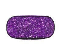 YOFIEN Glitter Sparkles Shimmer Printing,Small Pencil Case Large Capacity Pencil Pouch Office Stationery Organizer