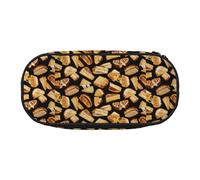 YOFIEN Grilled Cheese Sandwiches,Small Pencil Case Large Capacity Pencil Pouch Office Stationery Organizer