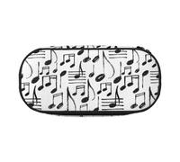 YOFIEN Hand Sketch Musical Notes,Small Pencil Case Large Capacity Pencil Pouch Office Stationery Organizer