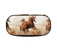 YOFIEN Horses Cubs Two Run,Small Pencil Case Large Capacity Pencil Pouch Office Stationery Organizer