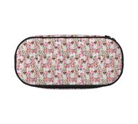 YOFIEN Jack Russell Lilac Vintage Florals,Small Pencil Case Large Capacity Pencil Pouch Office Stationery Organizer