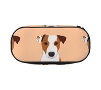 YOFIEN Jack Russell Terrier Dog,Small Pencil Case Large Capacity Pencil Pouch Office Stationery Organizer