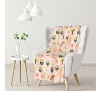 YOFIEN Kawaii SushiFlannel Throw Fluffy Blanket for Couch, Soft Cozy Blankets